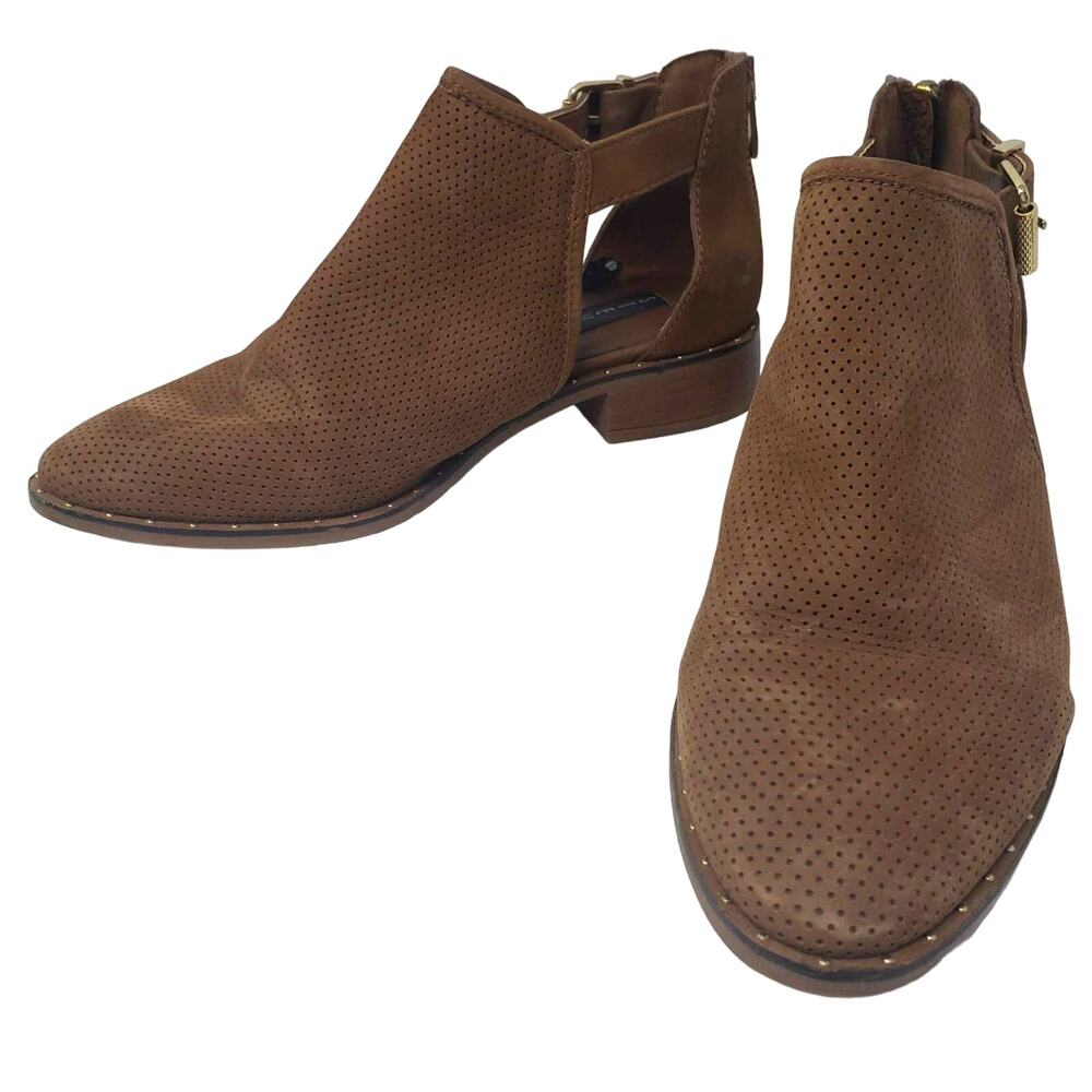 Steve Madden Cirsi Booties Leather Boot Casual Shoe Winter Brown - 7.5